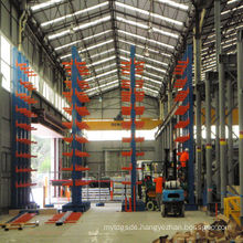 High quality Jracking forklift/manual hydraulic trolley accessible warehouse shelving hanger cantilever